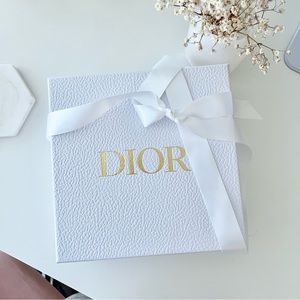 Dior box with white ribbon